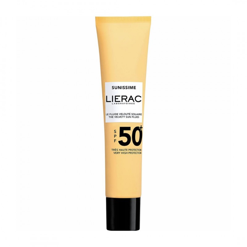 LIERAC Sunissime The Velvety Sun Fluid Λεπτόρρευστο Βελούδινο Αντηλιακό Προσώπου SPF50+, 40ml