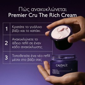 CAUDALIE Premier Cru The Rich Cream Ενυδατική Κρέμα Προσώπου Πλούσιας Υφής, 50ml