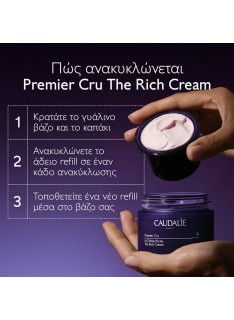 CAUDALIE Premier Cru The Rich Cream Ενυδατική Κρέμα Προσώπου Πλούσιας Υφής, 50ml