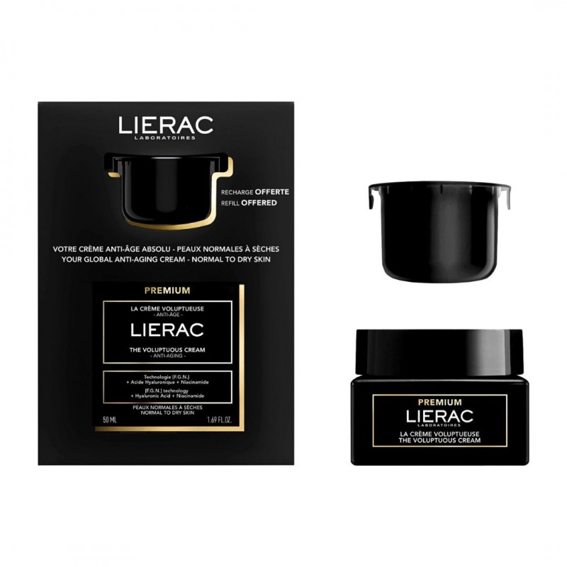 LIERAC Promo Premium The Voluptuous Cream 50ml & Δώρο Refill 50ml