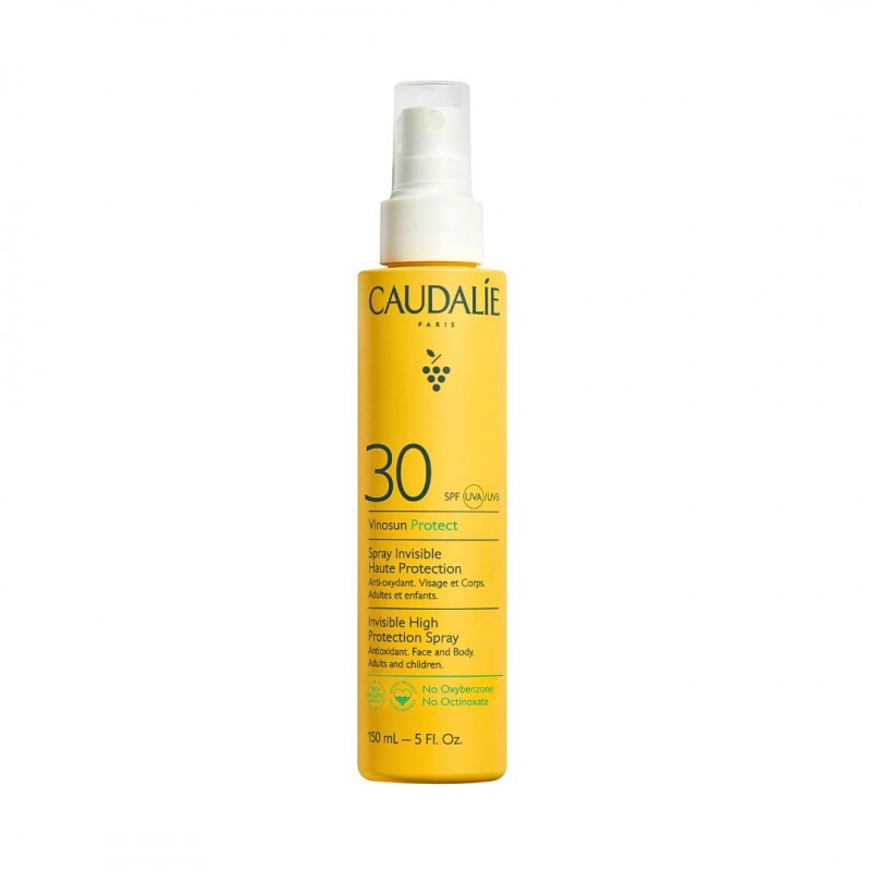 CAUDALIE Vinosun Protect Invisible High Protection Spray SPF30 Λεπτόρρευστη Αντηλιακή Κρέμα Προσώπου Σώματος, 150ml