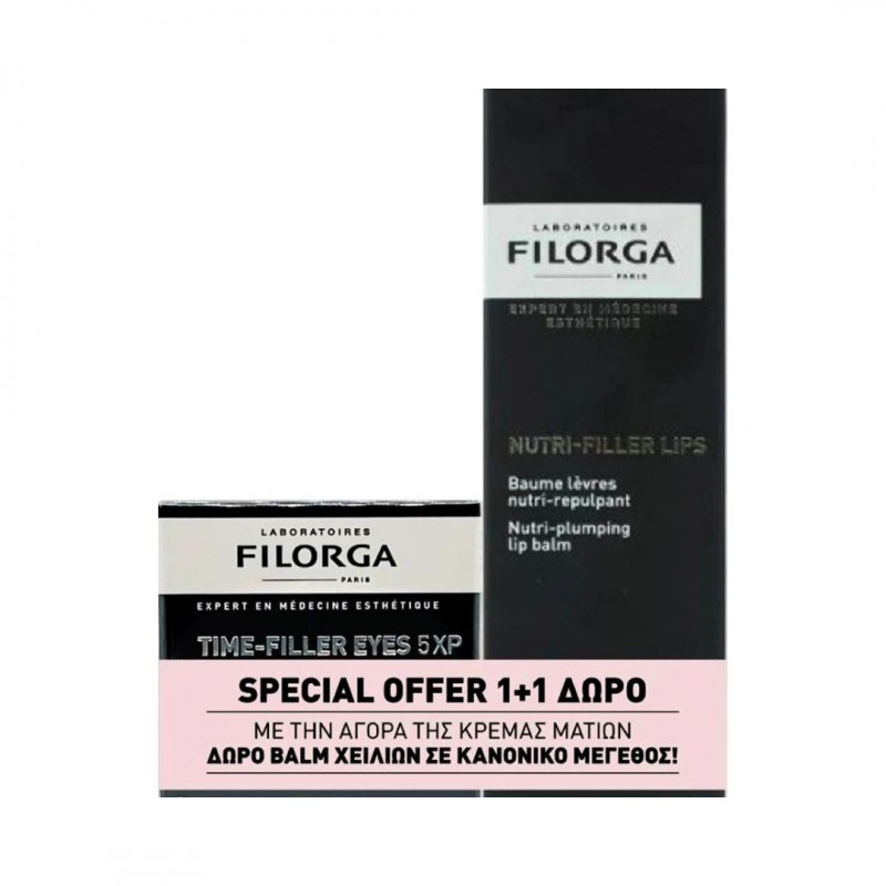 FILORGA Promo Time-Filler 5XP Eyes Cream 15ml & Δώρο Nutri-Filler Lip Balm 4g