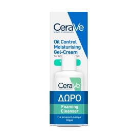 CeraVe Promo Oil Control Moisturising Gel-Cream 52ml με Δώρο Foaming Cleanser 20ml