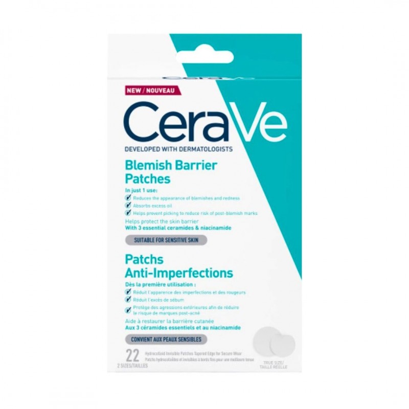 CeraVe Blemish Barrier Patches Αυτοκόλλητα Επιθέματα Κατά Των Ατελειών 22 Τεμάχια