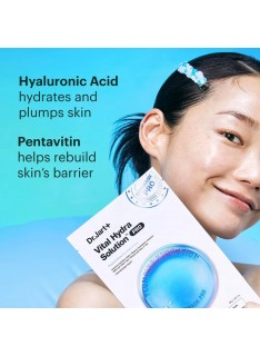 Dr. Jart+ Vital Hydra Solution Dermask Pro  Ενυδατική Μάσκα Προσώπου με Υαλουρονικό Οξύ, 1 Τεμάχιο