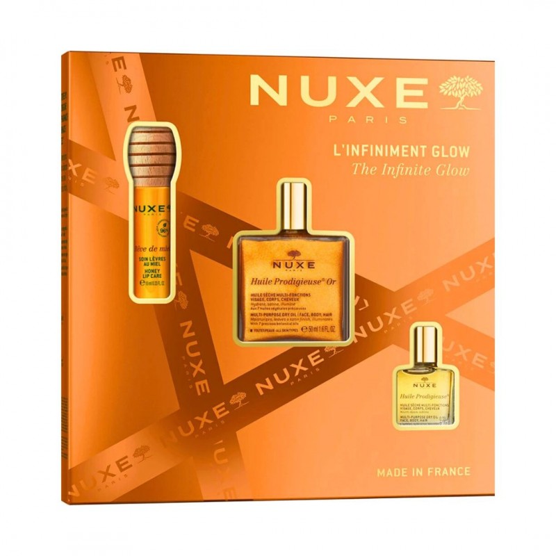 NUXE Promo Nuxe Huile Prodigieuse OR Dry Oil 50ml και Reve de Miel Honey Lip Care Oil 10ml και Huile Prodigieuse 10ml
