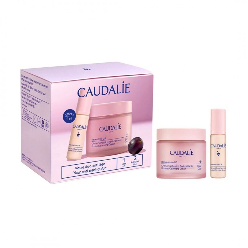 CAUDALIE Promo Resveratrol Lift - Firming Cashmere Day Cream 50ml & Δώρο Instant Firming Serum 10ml