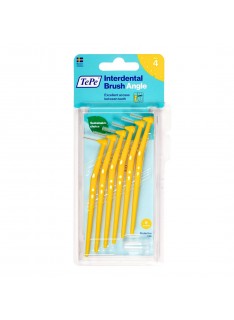 TEPE Interdental Brush Angle Μεσοδόντια Βουρτσάκια 6 Τεμάχια - Size 4 (0.7 mm)