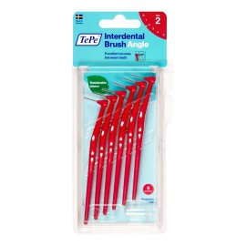 TEPE Interdental Brush Angle Μεσοδόντια Βουρτσάκια 6 Τεμάχια - Size 2 (0.5 mm)