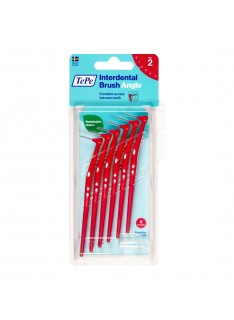 TEPE Interdental Brush Angle Μεσοδόντια Βουρτσάκια 6 Τεμάχια - Size 2 (0.5 mm)