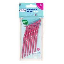 TEPE Interdental Brush Angle Μεσοδόντια Βουρτσάκια 6 Τεμάχια - Size 0 (0.4 mm)