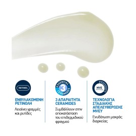 CeraVe Skin Renewing Retinol​ Serum Ορός Προσώπου με Ρετινόλη, Κεραμίδια & Υαλουρονικό Οξύ για Μείωση των Λεπτών Γραμμών, 30ml